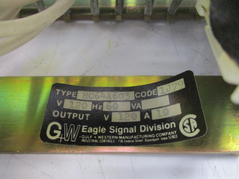 EAGLE SIGNAL H064A603 120V 10A 10M NSNP