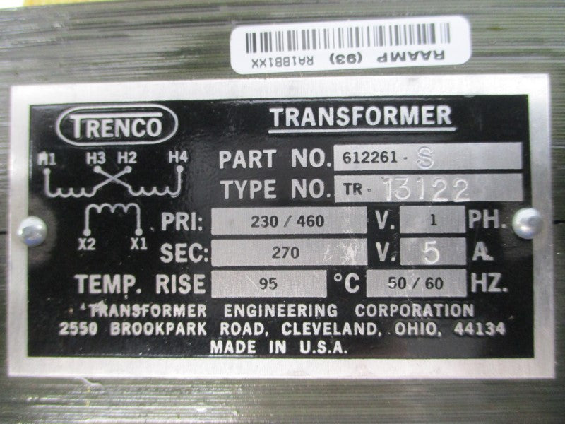 TRENCO 612261-S TR-13122 230/460V 5A NSNP