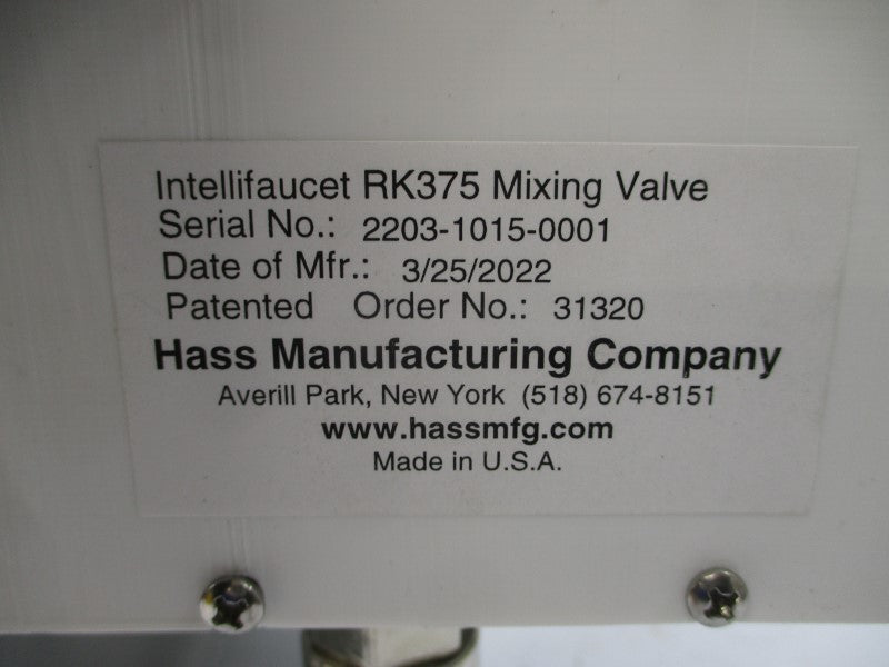 HASS MANUFACTURING COMPANY RK375 NSNP