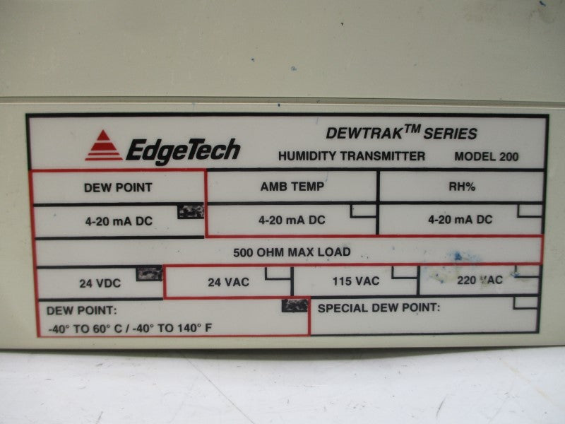 EDGETECH MODEL 200 24VDC UNMP