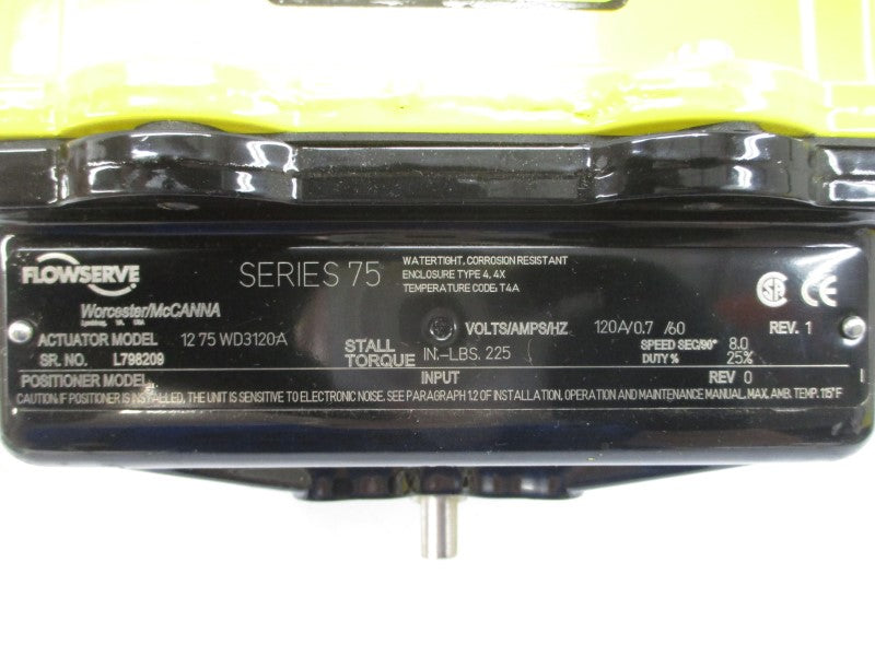 FLOWSERVE 1275WD3120A 120V 0.7/6.0A REV. 1 NSNP
