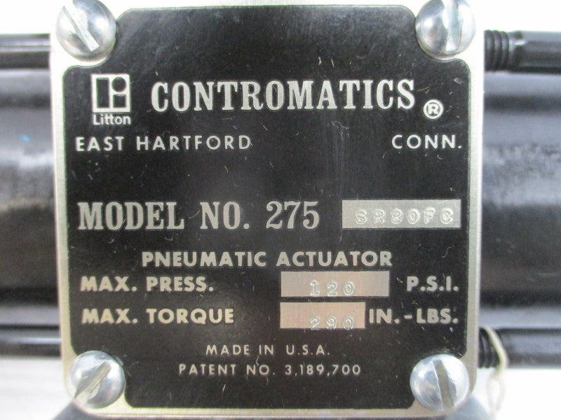 WATTS REGULATOR B/C-1133LCGR W/ CONTROMATICS 275SR80FC 125/250VAC 10A 120PSI NSNP