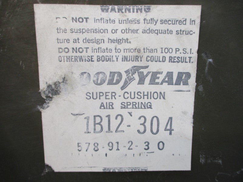 GOOD YEAR 1B12-304 100PSI UNMP