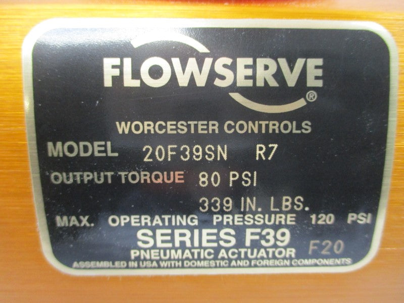 FLOWSERVE 20F39SNR7 120PSI NSNP