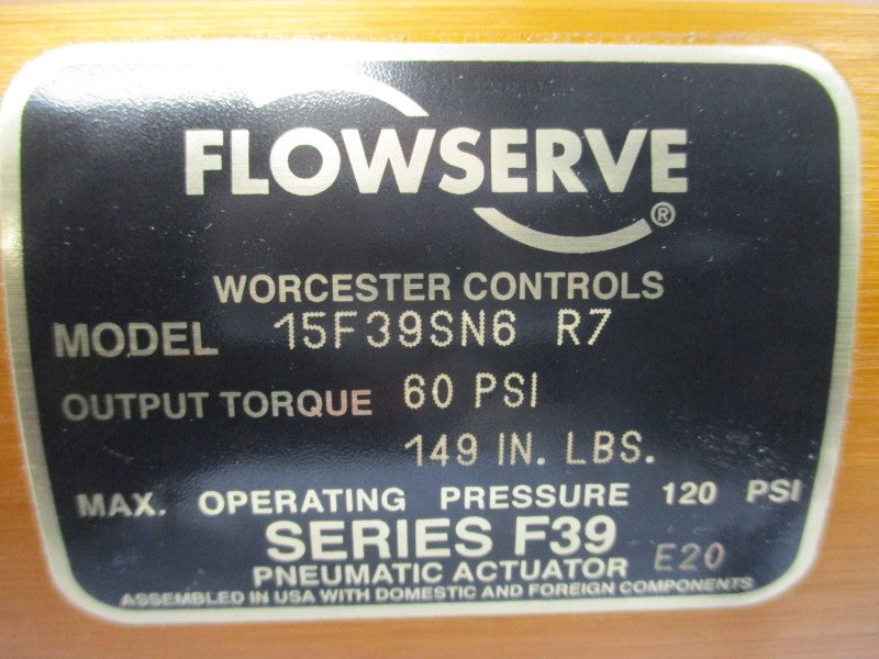FLOWSERVE 15F39SN6R7 120PSI NSNP