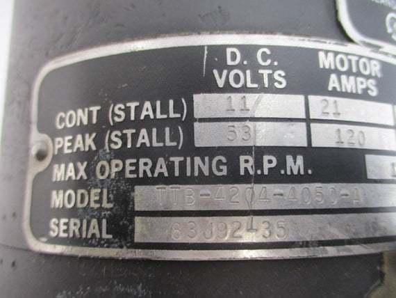 KOLLMORGEN TTB-4204-4050-A 115V 1.0A NSNP