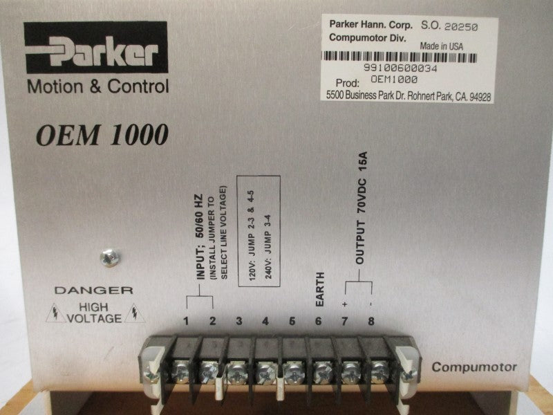 PARKER OEM1000 120/240V 15A NSMP