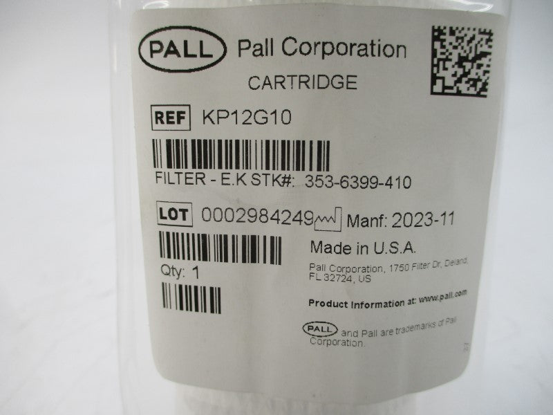PALL KP12G10 353-6399-410 NSMP