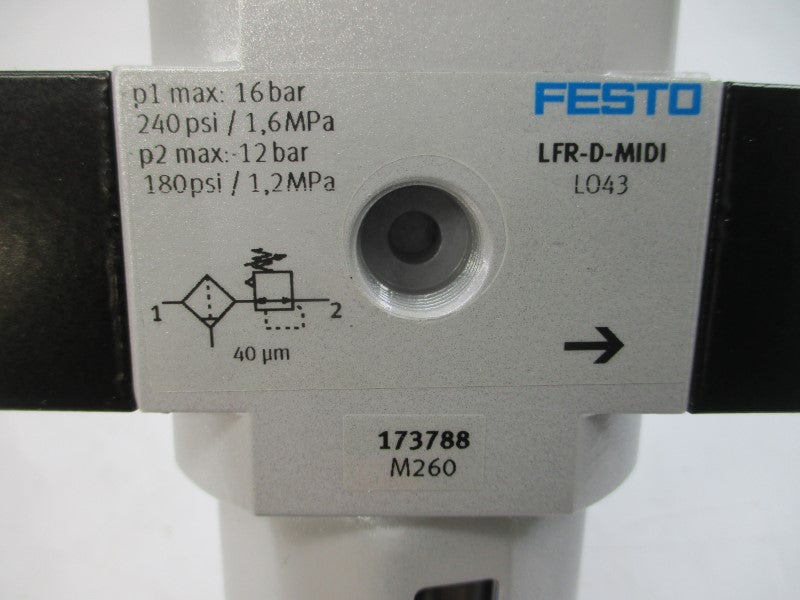 FESTO LFR-1/2-D-MIDI-NPT 173788 180/240PSI NSMP