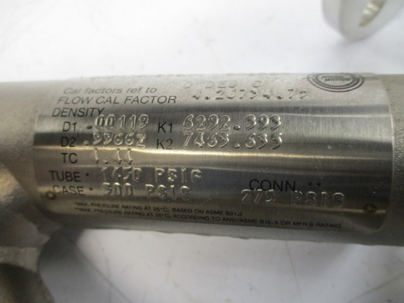 MICRO MOTION CMF025M313NM 275PSI NSNP
