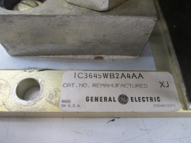 GENERAL ELECTRIC IC3645WB2A4AA EV-10 171B3784G01 48V REMAN