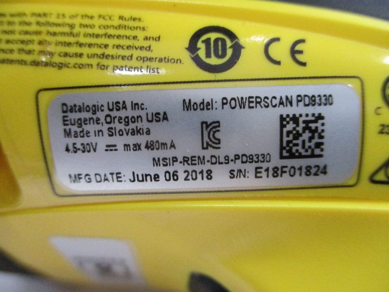 DATALOGIC POWERSCAN PD9330-K2 4.5-30V NSMP