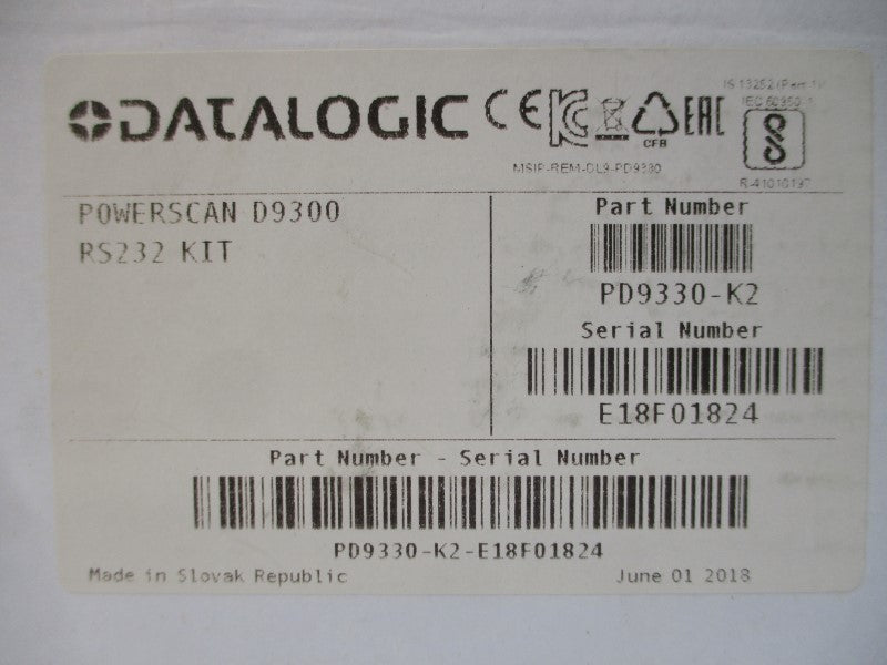 DATALOGIC POWERSCAN PD9330-K2 4.5-30V NSMP
