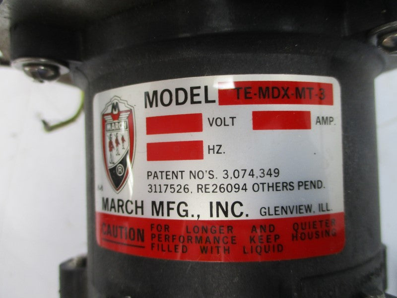MARCH TE-MDX-MT-3 115/230V 1/.5//1.04/.52A NSNP