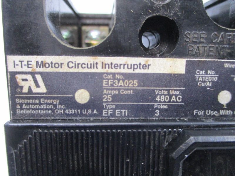 ITE EF3A025 480VAC 25A NSNP