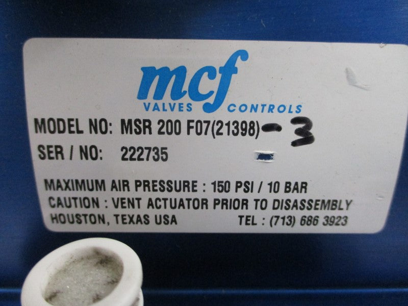 MCF MSR200F07(21398) 150PSI 1-1/2" NSNP