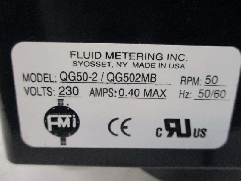 FLUID METERING QG50-2/QG502MB 230V 0.40A 100PSI NSNP