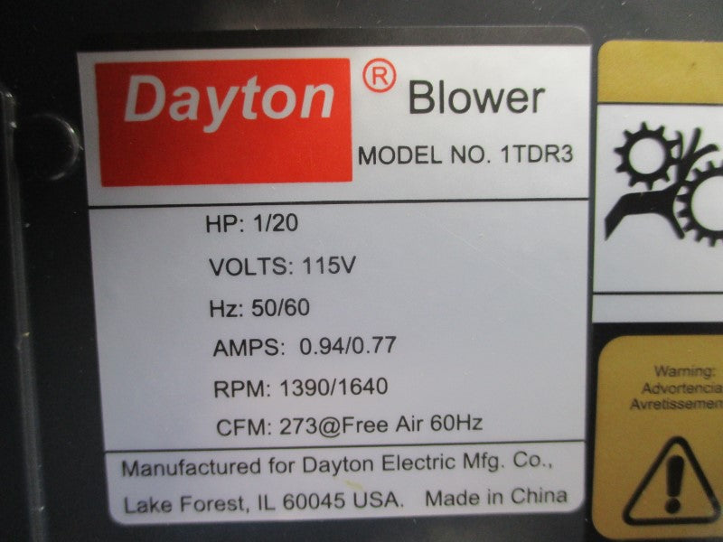 DAYTON 1TDR3 115V 0.94/0.77A NSMP