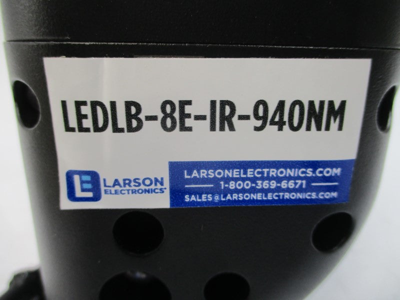 LARSON ELECTRONICS LEDLB-8E-IR-FL-940NM-BLK 9-42VDC NSMP
