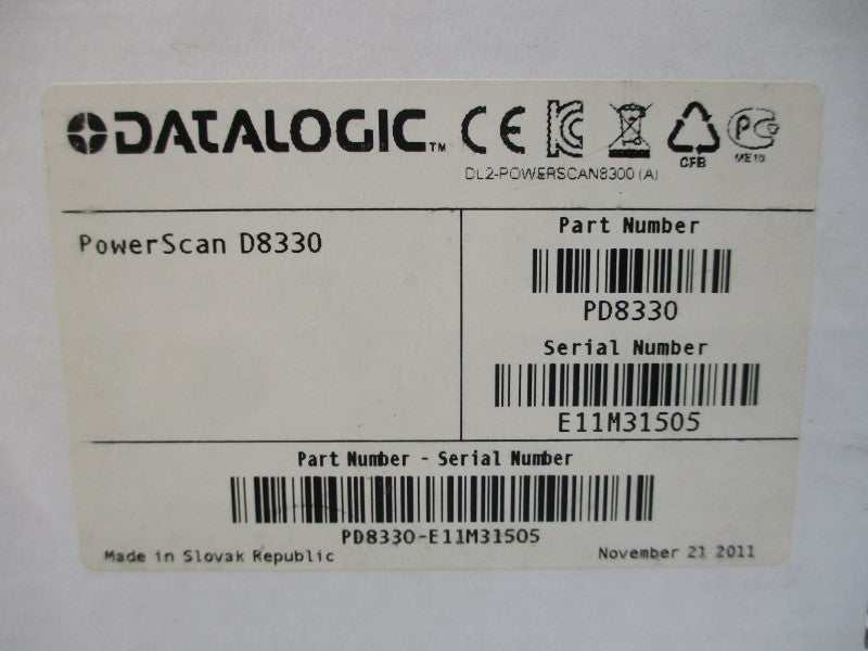 DATALOGIC POWERSCAND8330 PD8330 NSMP