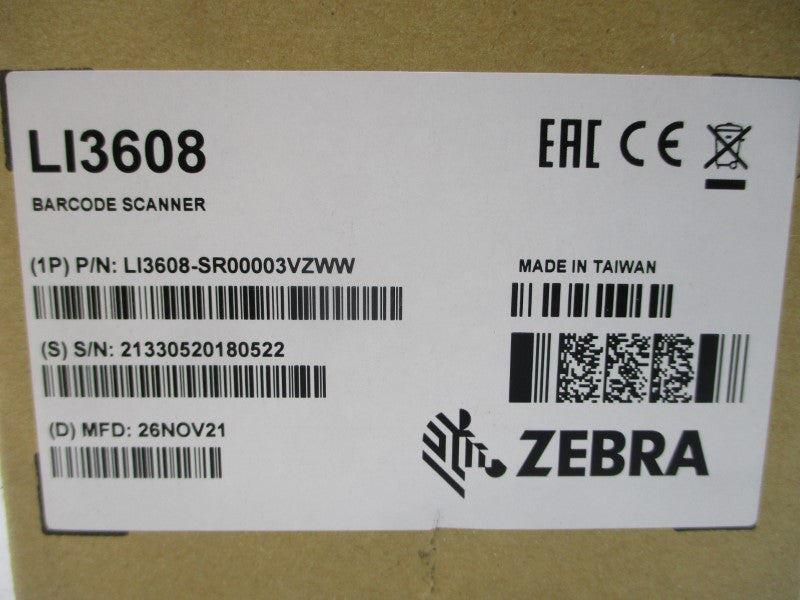 ZEBRA LI3608-SR00003VZWW LI3608 5-12V 0.3-0.5A NSMP