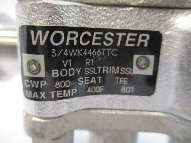 WORCESTER CONTROLS 1039SNR6 3/4WK4466TTC 120PSI 3/4" NSNP