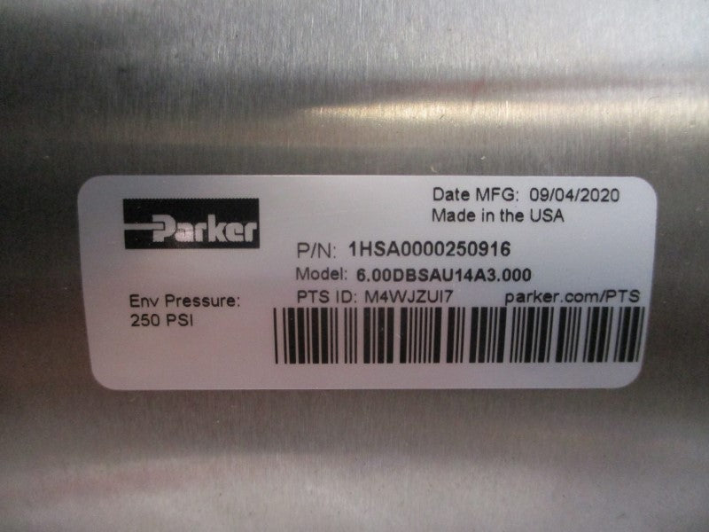 PARKER 1HSA0000250916 6.00DBSAU14A3.000 250PSI NSNP