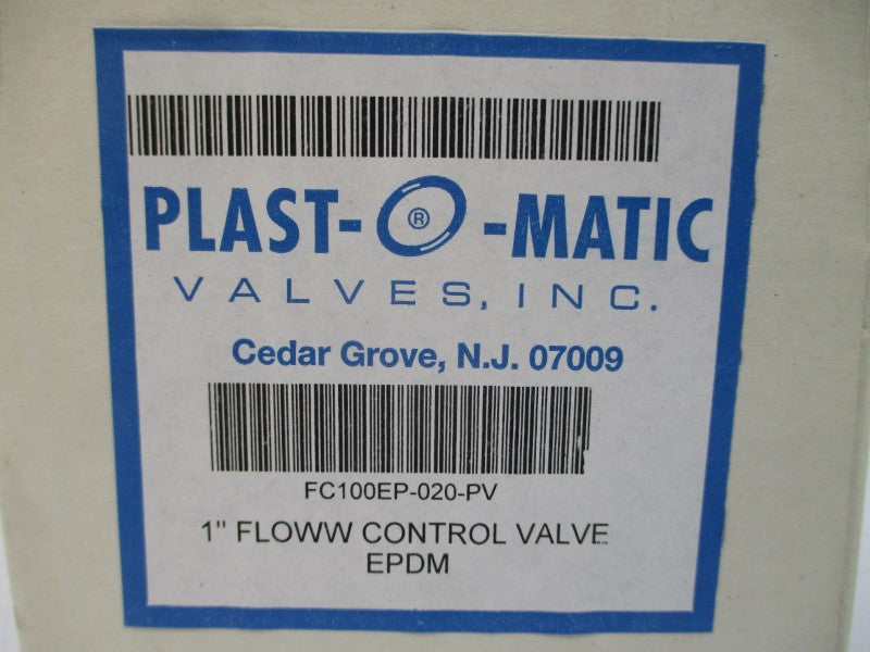 PLAST-O-MATIC VALVES FC100EP-020-PV 1" NSMP