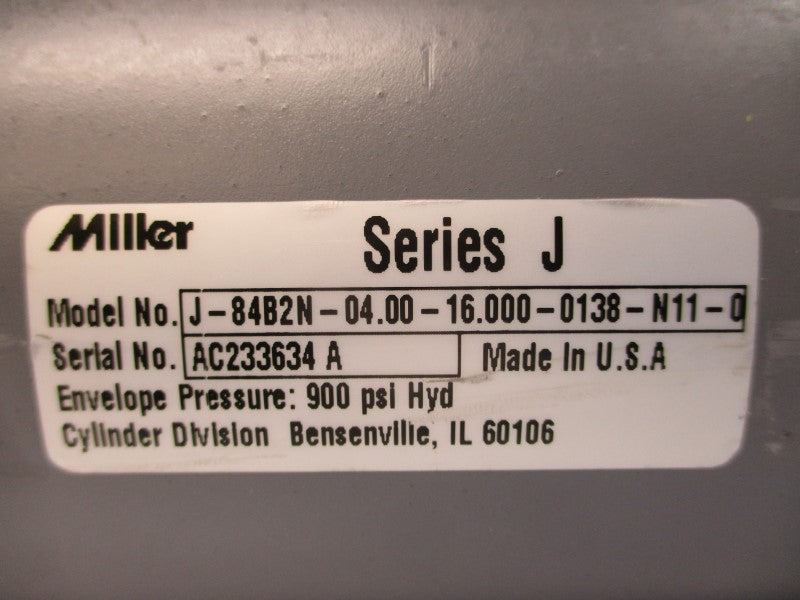 MILLER J-84B2N-04.00-16.000-0138-N11-0 900PSI NSNP