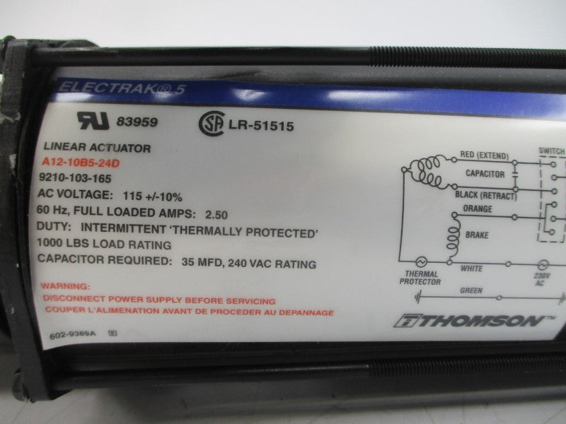 THOMSON A12-10B5-24D 9210-103-165 115VAC 2.50A NSNP