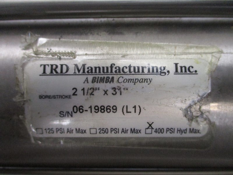 TRD MANUFACTURING 2-1/2"X31" 400PSI NSNP