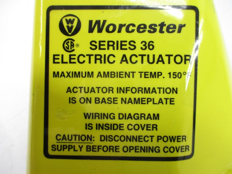 WORCESTER CONTROLS 2036R0 28925-001 120V 3.8A NSNP