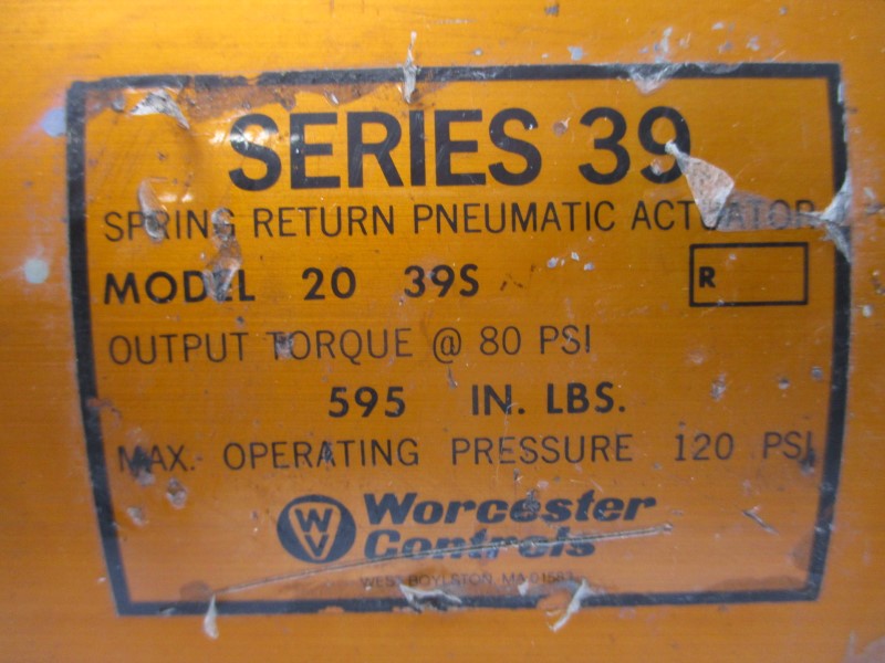 WORCESTER CONTROLS 2039SR C05134-0 A743-CF3M 120PSI UNMP