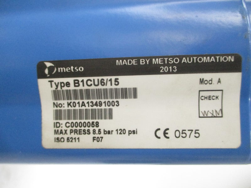 METSO RAA065AS B1CU6/15 ND9102HN 30VDC 120PSI REV. 2.4 NSNP