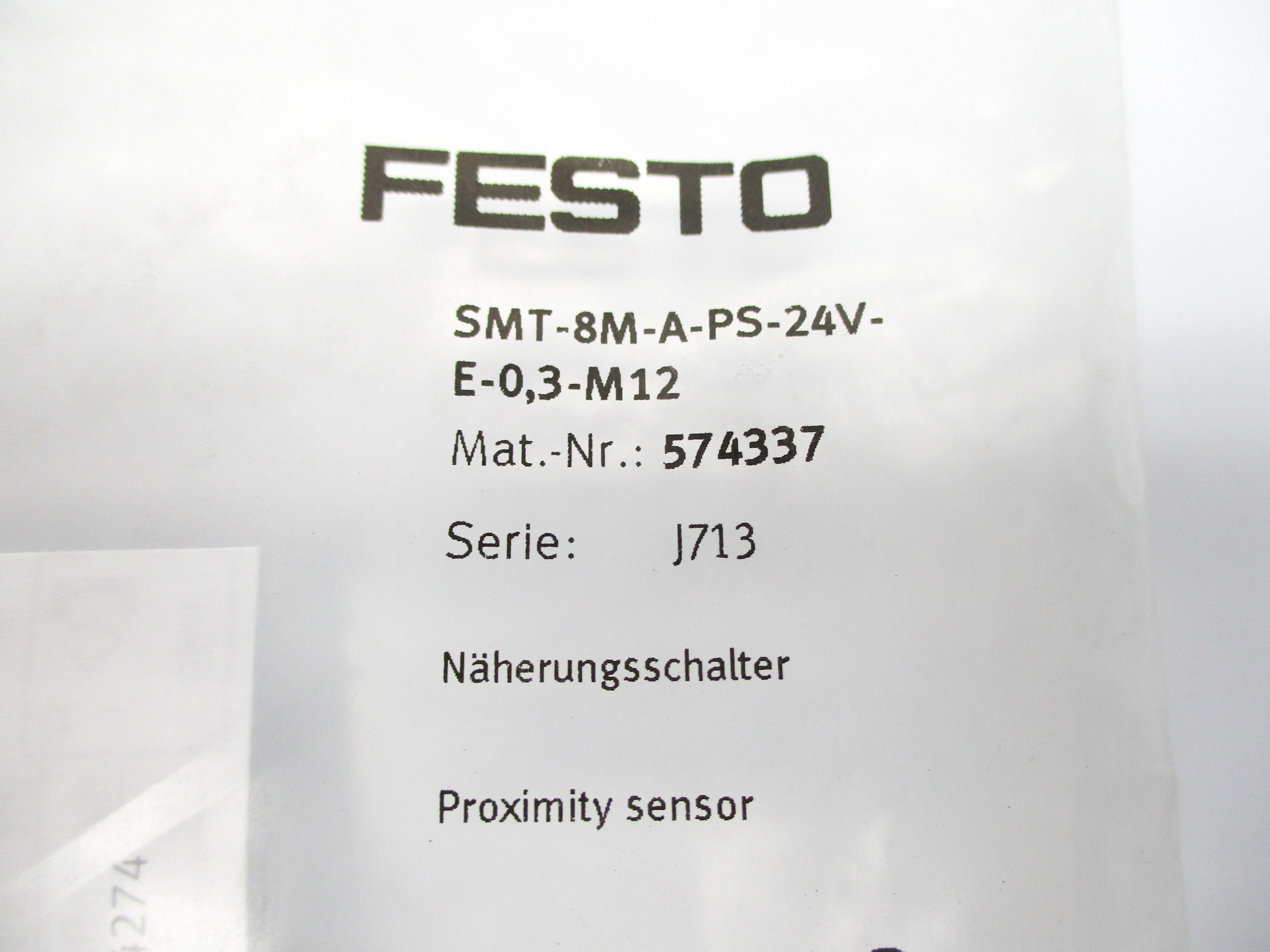 FESTO SMT-8M-A-PS-24V-E-0.3-M12 574337 NSMP