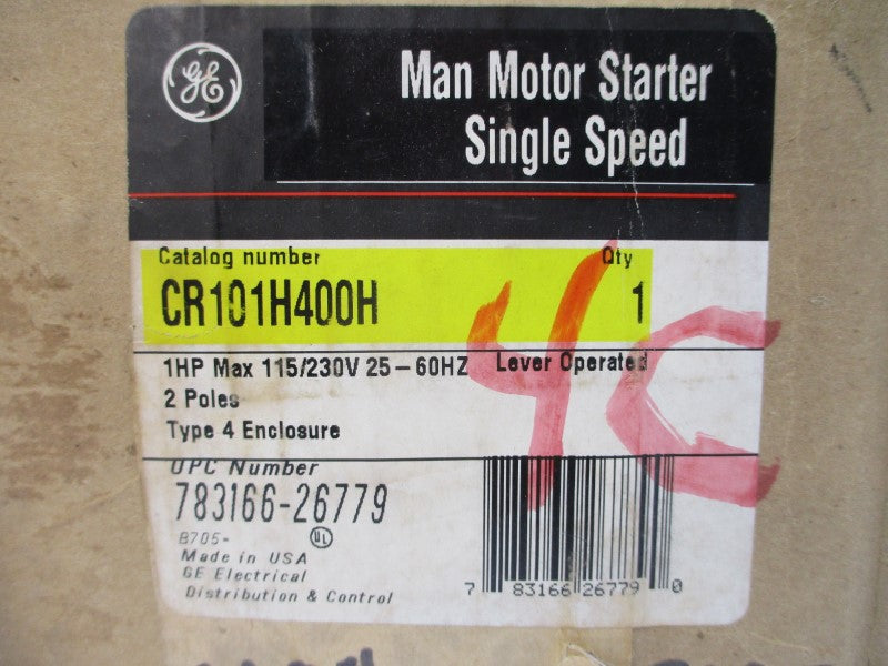 GENERAL ELECTRIC CR101H400H 115-230VAC NSMP