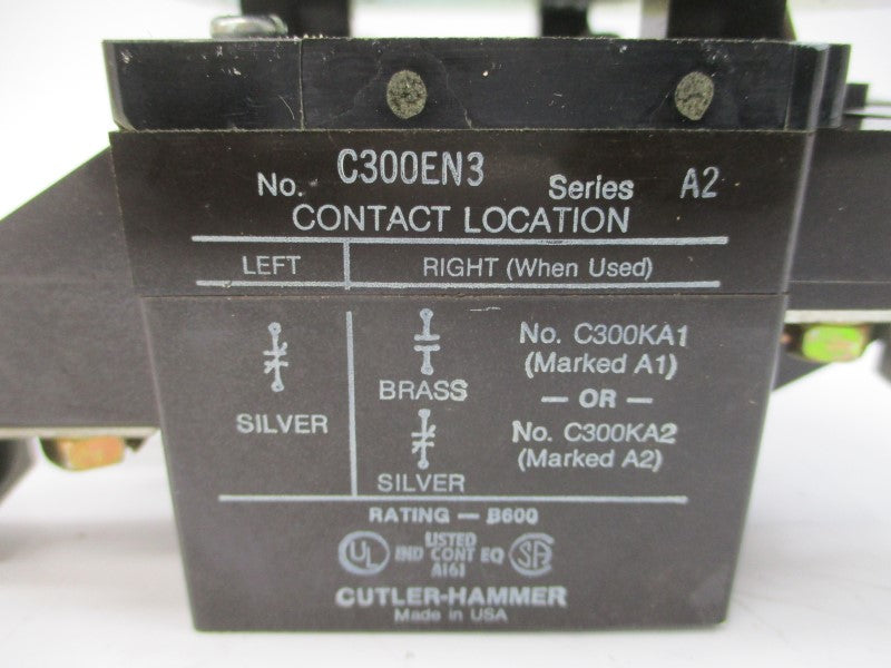 CUTLER HAMMER C300EN3 SER. A2 100A NSMP