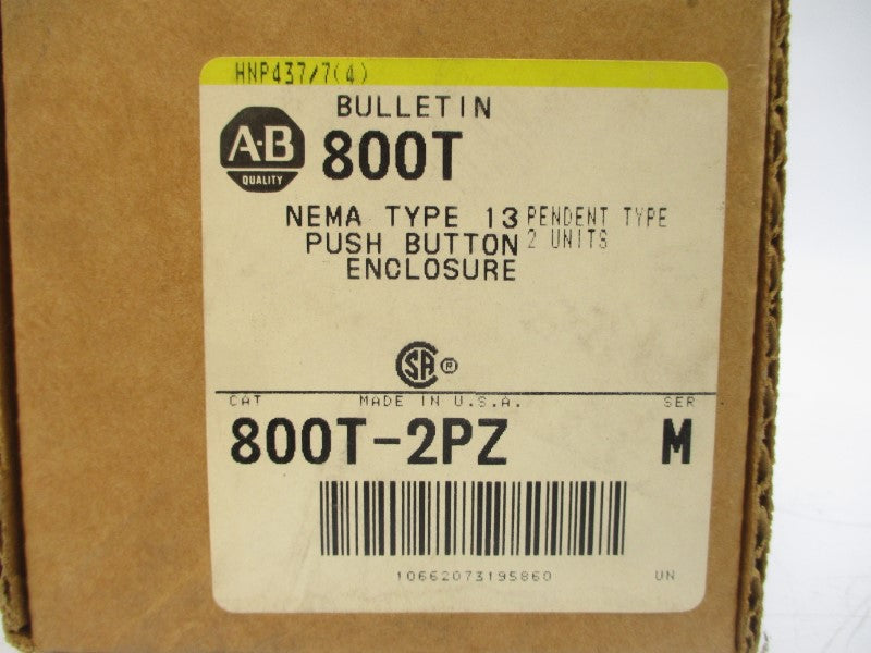 ALLEN BRADLEY 800T-2PZ SER. M (BR/YL) NSMP