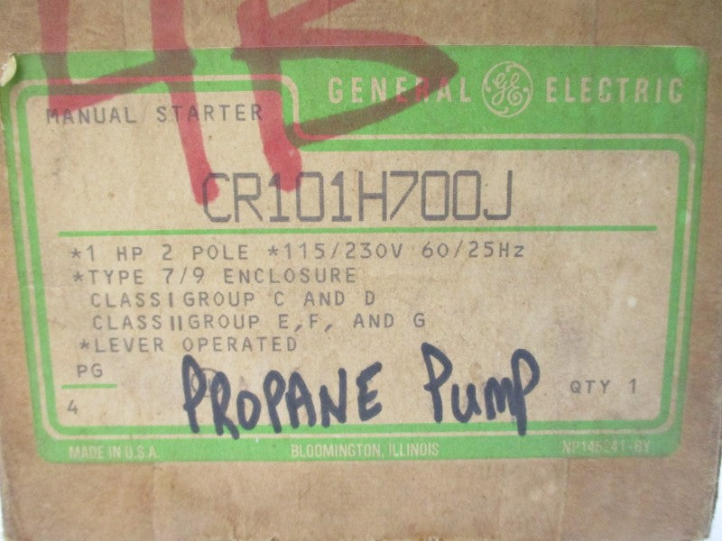 GENERAL ELECTRIC CR101H700J 115/230VAC NSMP