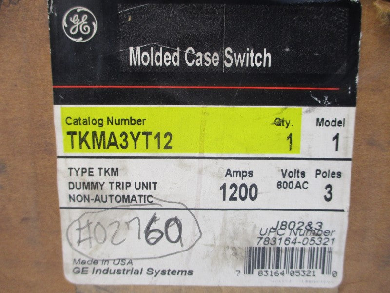 GENERAL ELECTRIC TKMA3YT12 600VAC 1200A NSMP