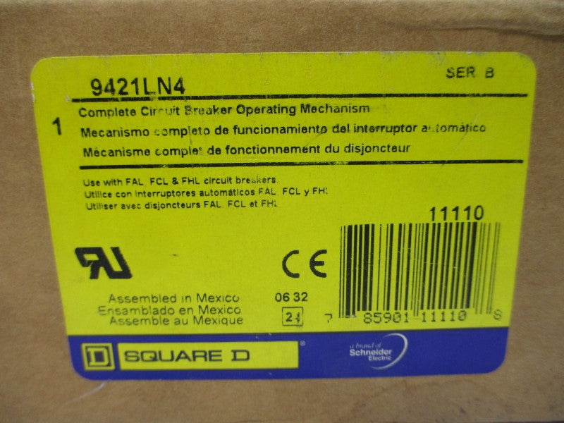 SQUARE D 9421LN4 SER. B NSMP