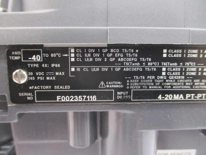FISHER DVC6205HW2 30VDC 145PSI NSMP