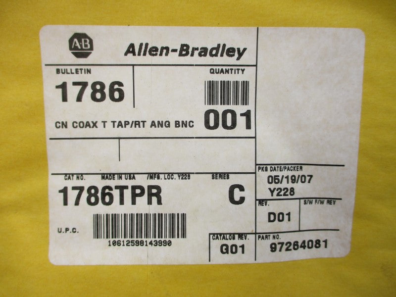 ALLEN BRADLEY 1786TPR SER. C REV. G01 NSMP