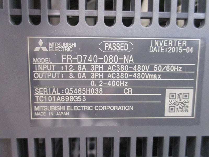 MITSUBISHI FR-D740-080-NA 380-480VAC 12.6A NSMP