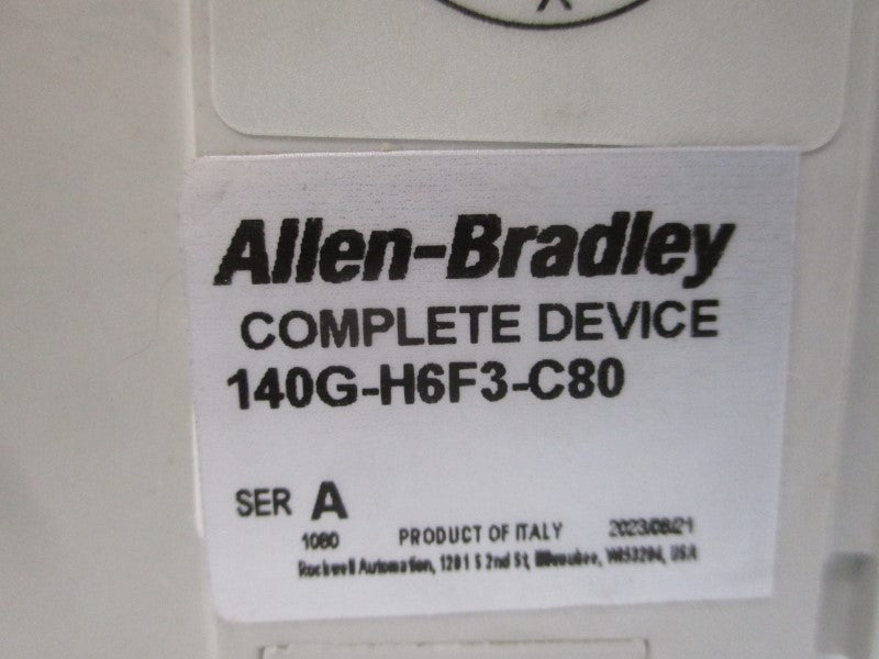 ALLEN BRADLEY 140G-H6F3-C80 SER. A 480V 800A NSMP