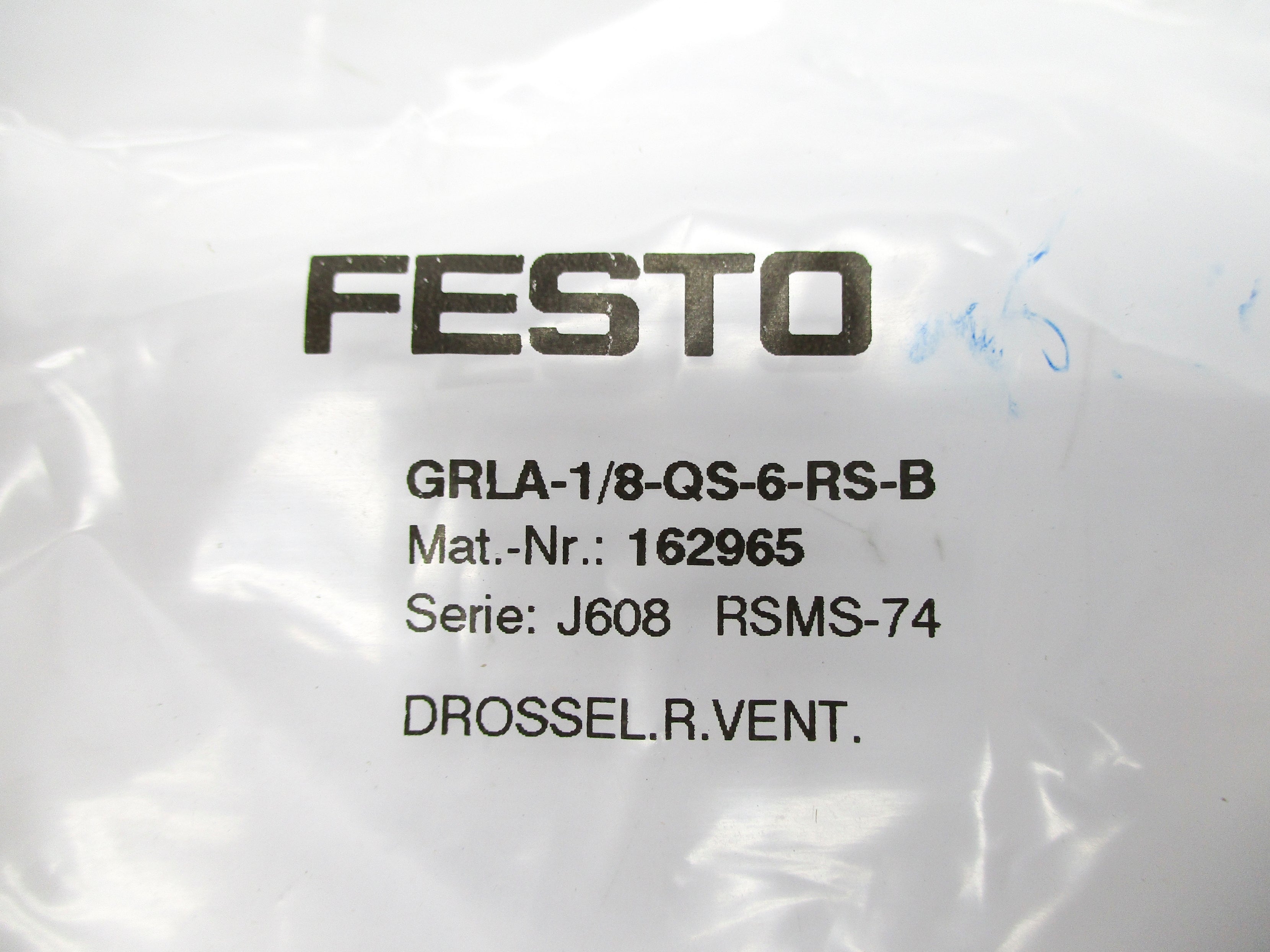 FESTO GRLA-1/8-QS-6-RS-B 162965 NSMP