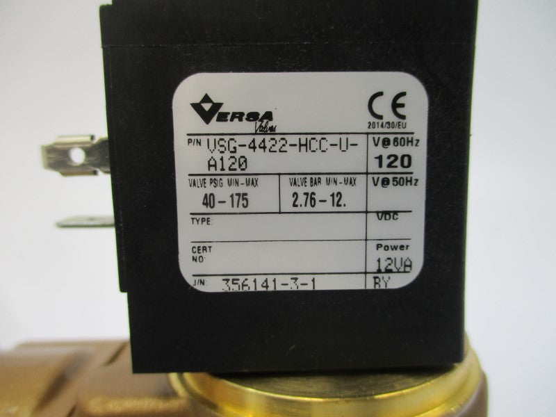 VERSA VSG-4422-HCC-U-A120 110/120VDC 40-175PSI NSMP