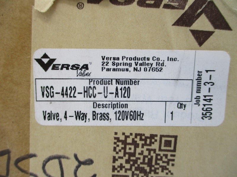 VERSA VSG-4422-HCC-U-A120 110/120VDC 40-175PSI NSMP