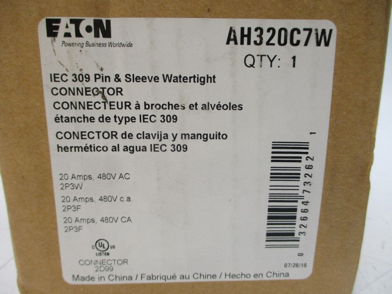 EATON AH320C7W 480VAC 20A NSMP