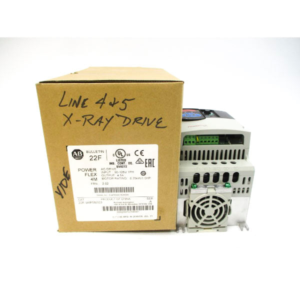 ALLEN BRADLEY 22F-V4P5N103 SER. A F/W 2.02 90-126VAC 18.0A NSMP